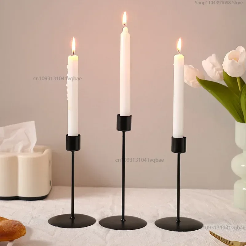Candlestick Crafts Desk Candle Ornament Candle Holder For Dining Room Thanksgiving Wedding Festivals Romantic Decorations Candle Holders