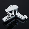 1 Set Electroplated 304 Stainless Steel Washroom Shower Hot And Cold Faucet, Bathroom Toilet Bathroom Tub Water Mixing Valve, Co 4