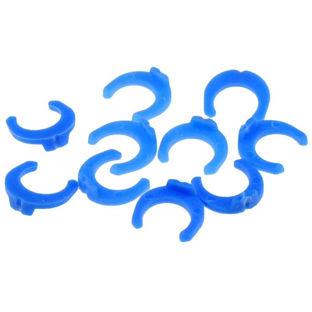 Blue C-Clamp 1/4" 3/8"OD Hose For Water Purifier Quick Connect Fitting Connector Aquarium RO Water Filter Reverse Osmosis System hose pipe fitting pipe fitting water pipe fitting