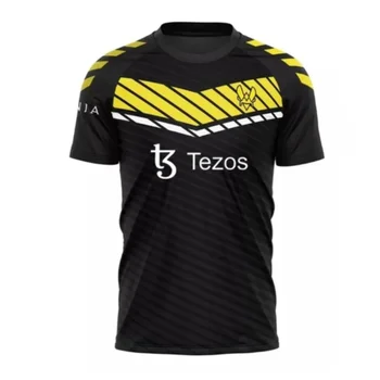 Lesson Vitality Men's Gaming Team CSGO Esports Zywoo Short sleeved T-shirt Summer Clothing New Collection
