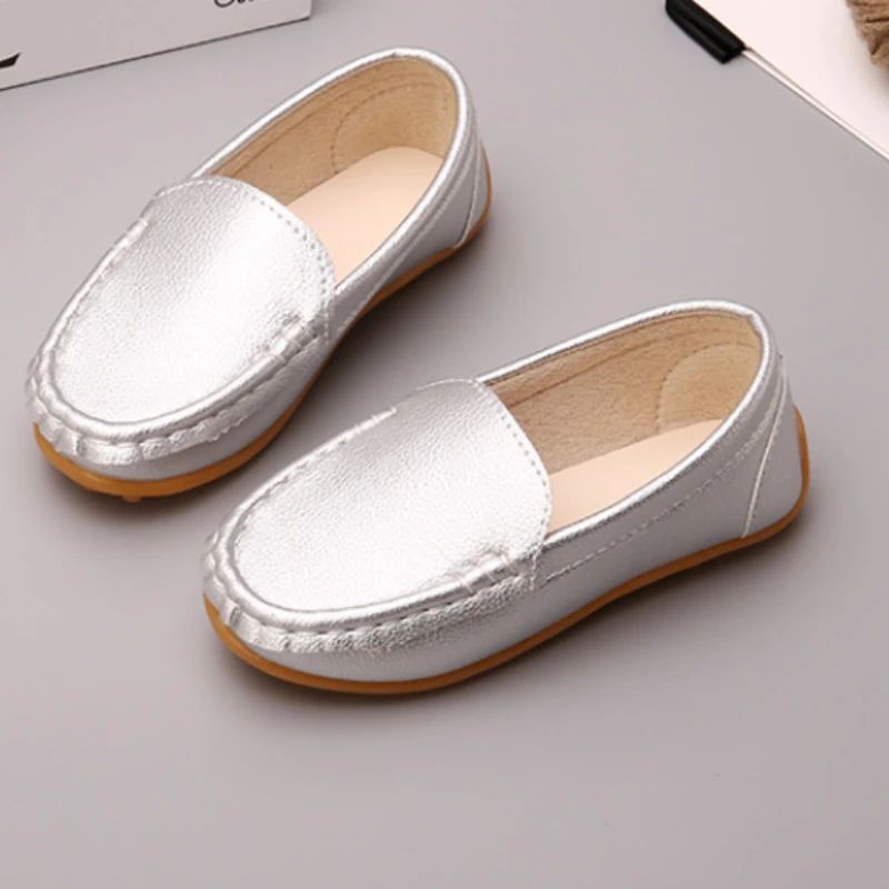 Fashion Kid Casual Soft Sole Single Shoe Comfortable Sports Flat British Leather Boy kids shoes leather shoes