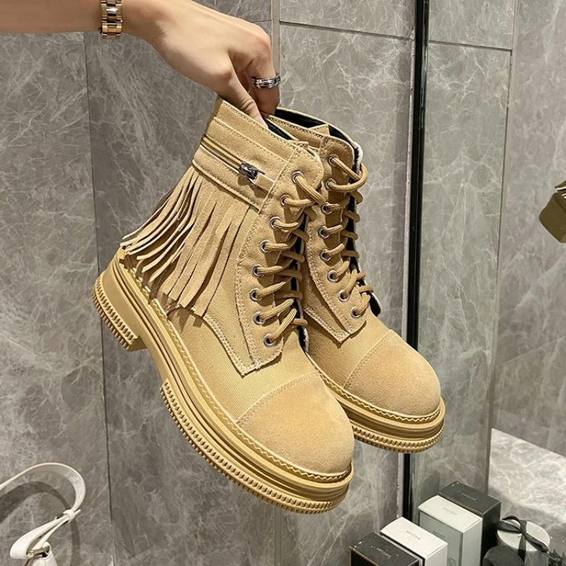 

New Plain Retro Boot 2022 Fashion Side Zipper Short Barrel Boots Women Comfortable Plain Boots Women Women Boots Womens Shoes