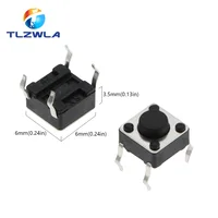 20PCS 6x6 Push Button Switch DIP 6X6X4.3 Light Touch Switch 6*6*4.3/5/6/7/8/9/10/11/12/13MM The Power Switch 4Pins - Image 5