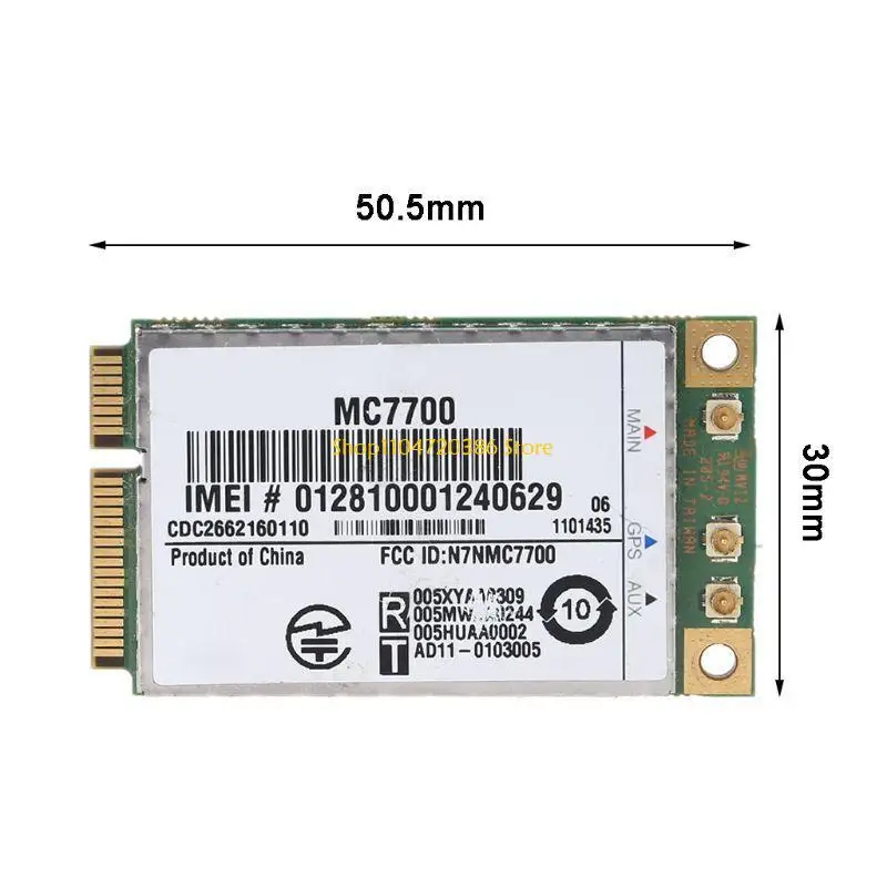 K0EA 무선 WLAN 카드 어댑터 Express 3G HSPA LTE 100Mbps 용 미니 PCI-E 3G/4G WWAN GPS 모듈 MC7700 PCI