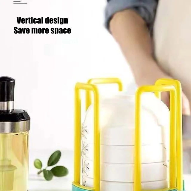 혁신적인 확장 가능한 디자인으로 접시를 정돈하고 카운터 공간을 절약하는 그릇 거치대