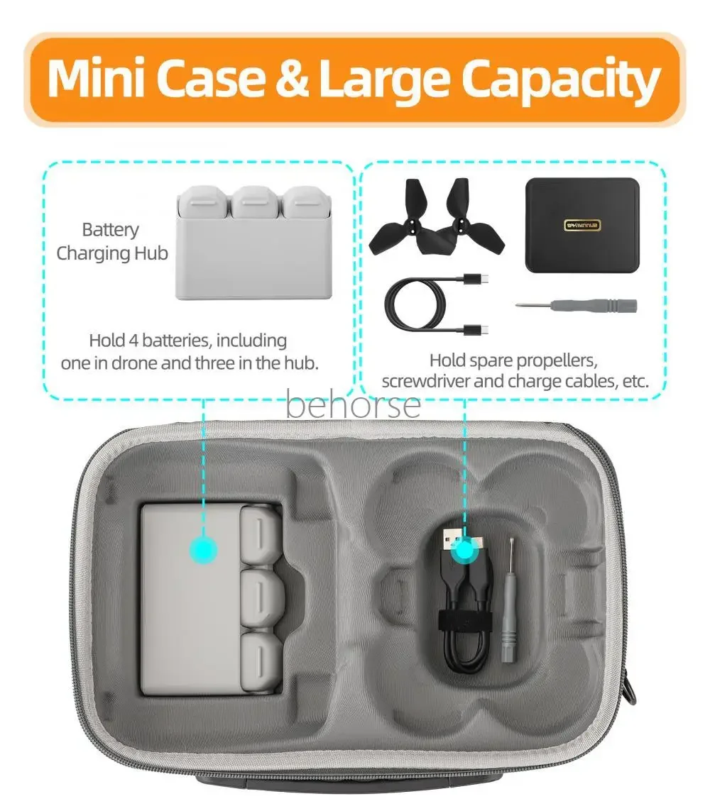 Portable Storage Bag For DJI Neo Shoulder Carrying Case For DJI RC 2 Shockeproof Protective Bag Neo Drone Accessories drone accessories,drone storage bag,dji case,drone case
