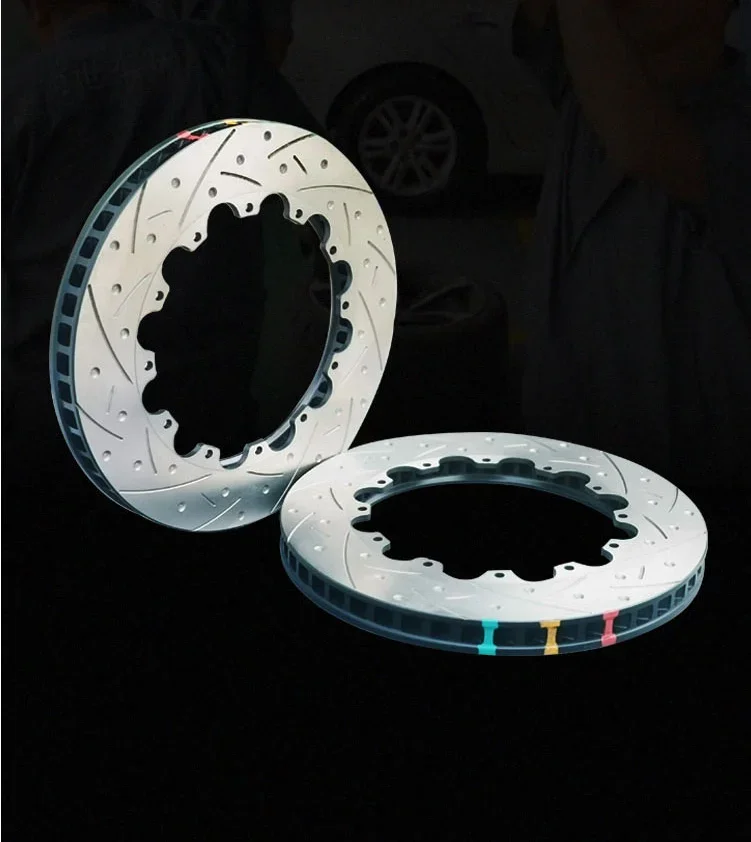 2PCS 400mm*38mm OE# 4h0615301al Auto Car High Carbon Alloys 2-Piece Brake Disc For Audi S6 S7 S8