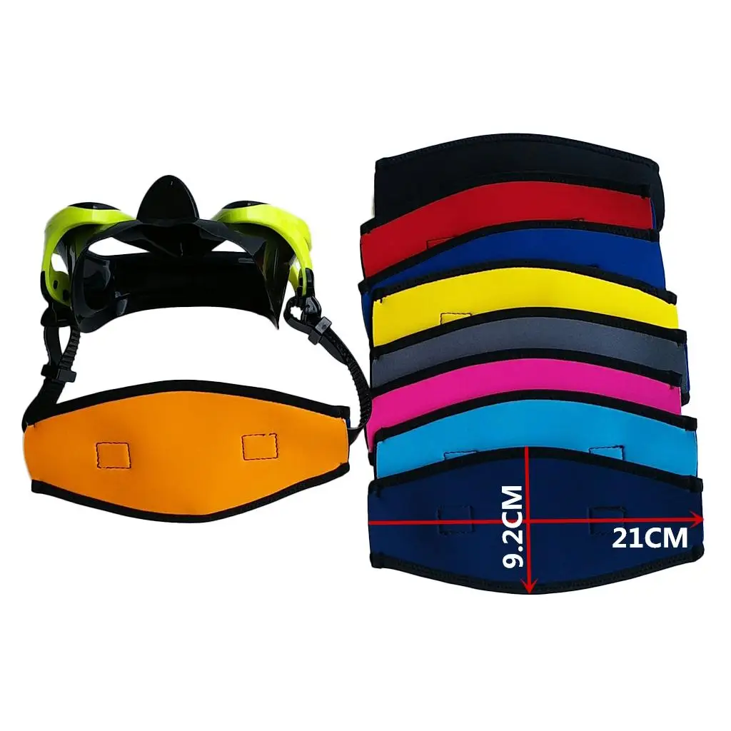 Universal Neoprene Scuba Diving Snorkel Mask Cover Padded Protective Strap Replacement-Select Colors