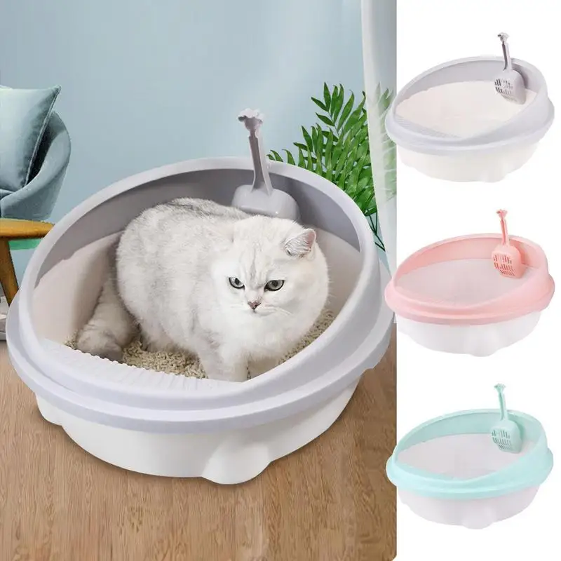 

Pet Cat Litter Box Semi-enclosed Detachable Anti-splash Cat Toilet With Litter Shovel Universal Cat Litter Box Pet Supplies
