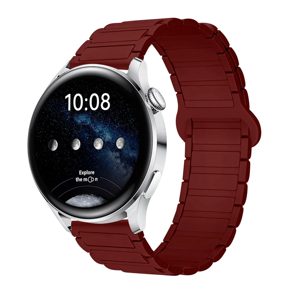 Magnetic Loop Silicone Strap - 22mm Adjustable Band