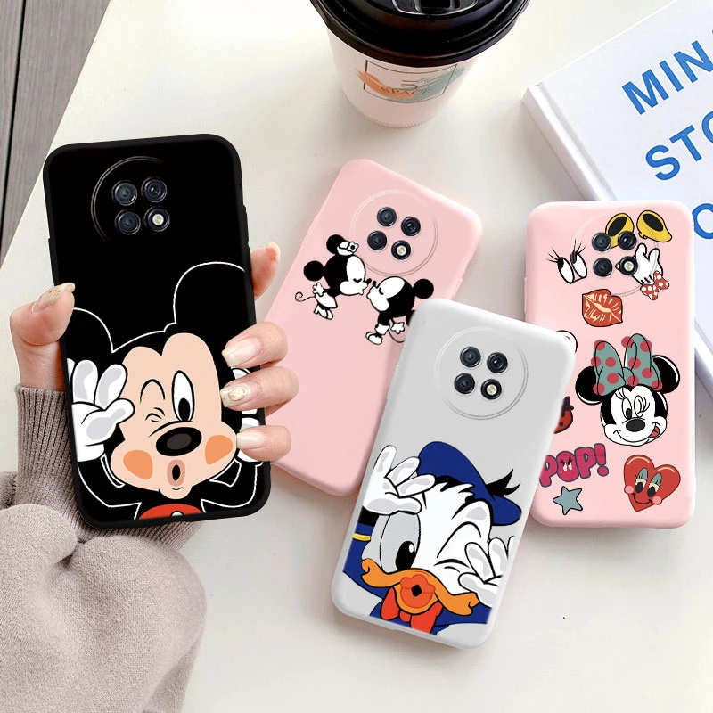 Силиконовый чехол с Микки и Минни для Xiaomi Redmi Note 9 T забавная Милая мышь Дональд Дак