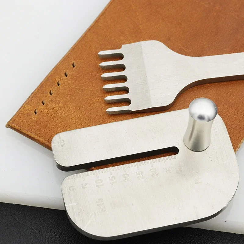 Stainless Steel Manual Leather Pulling Board Practical Cutting Ruler Tool Cut Auxiliary Accessories 1Set leather tools,leather craft tool kit,leather craft tools,leather craft tool