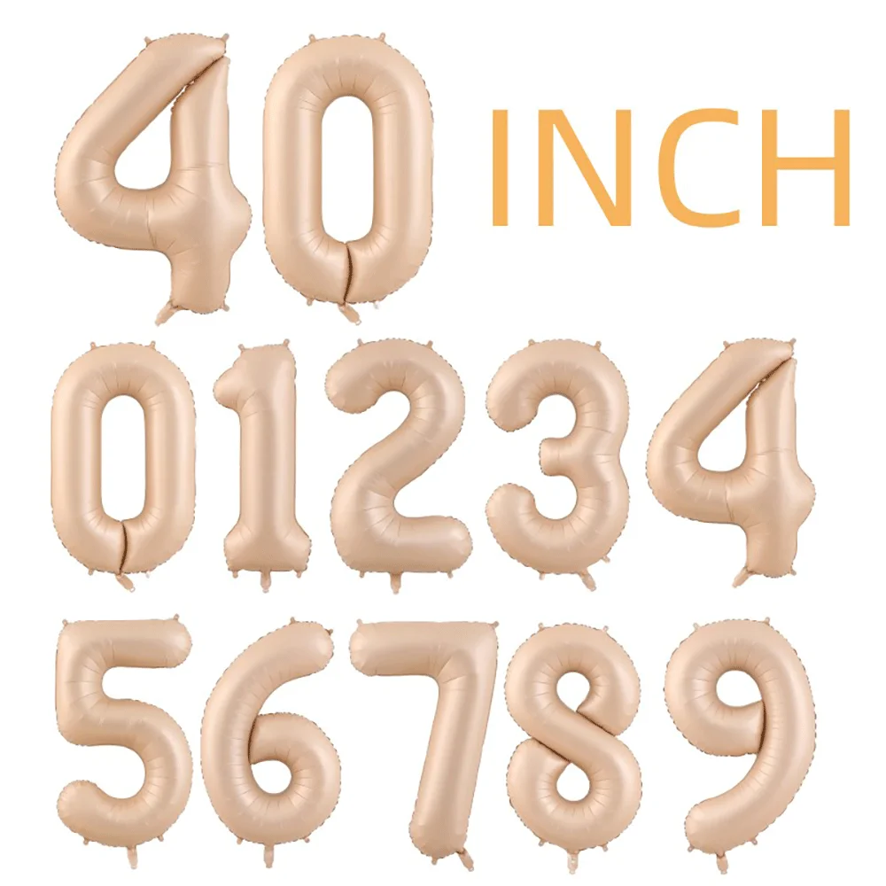 1pc 32/40inch Nummer Luftballons 0-9 Ziffer Folie Helium Ballon Baby party Kinder und Erwachsene Geburtstags feier Dekoration digitalen Ballon – Detail 6