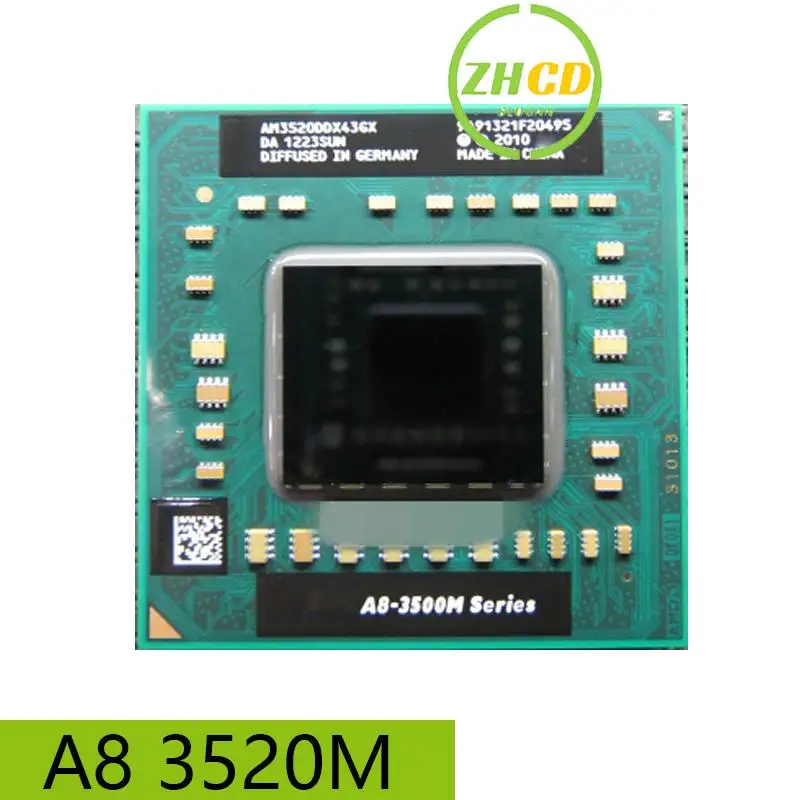 AMD For A8-3520M A8 3520m am 3520 ddx 43 GX CPU Processor A8