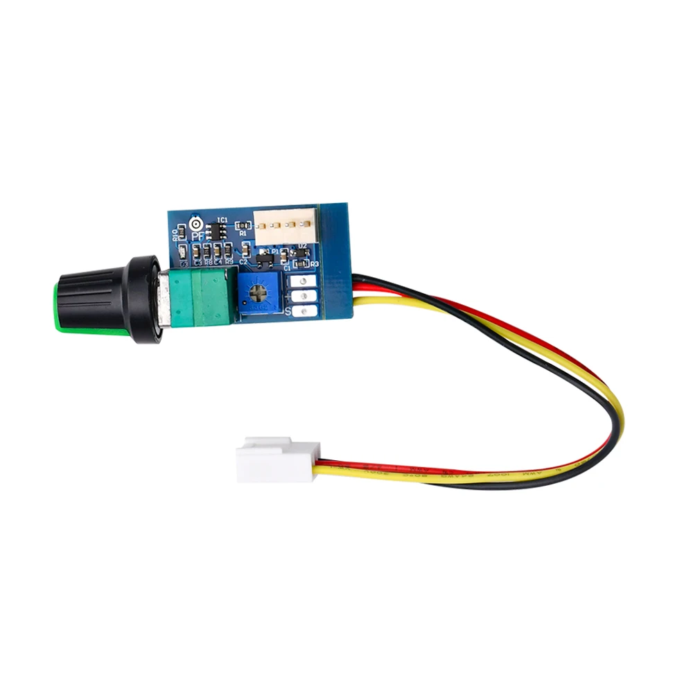 DC 12V PWM Motor Speed Controller Fan Speed governor 4Wire Adjustable DC Control Switch for PC CPU Cooler Fan Manual Stop