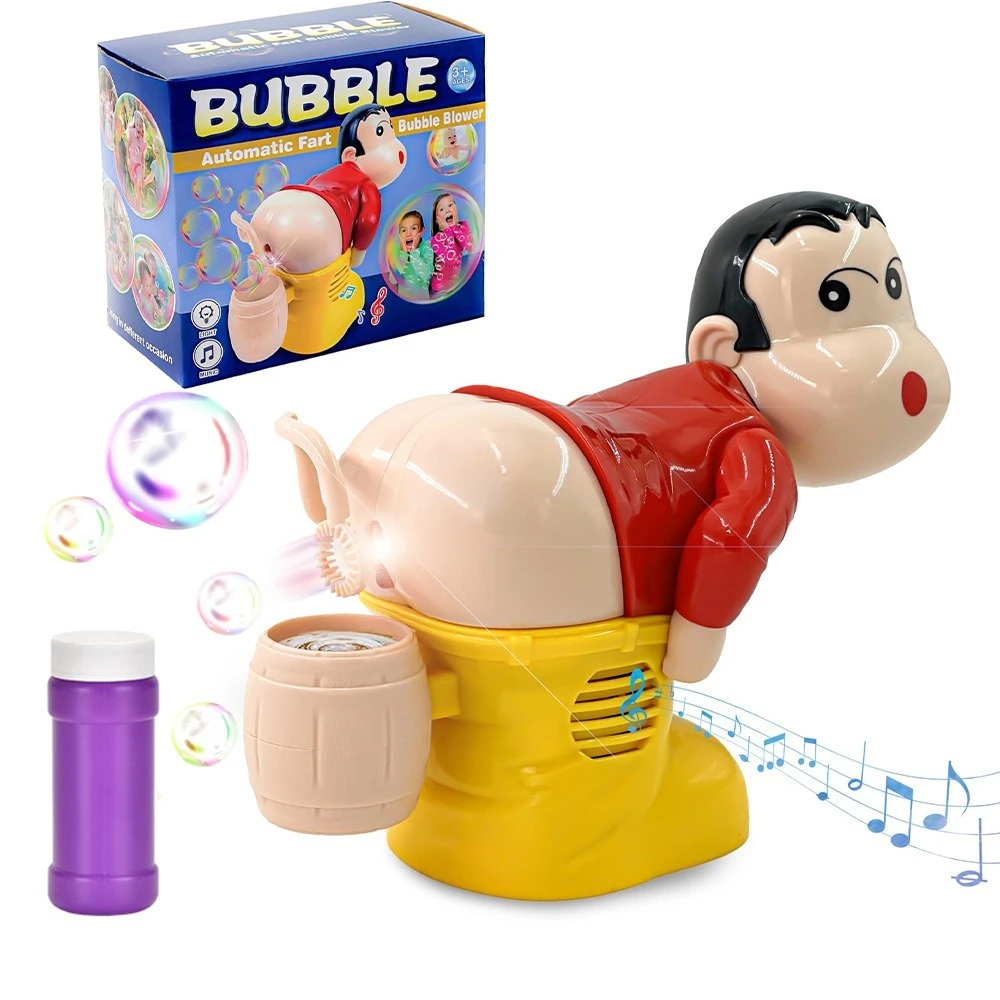Funny Santa Claus bubble machine with light and music bubble liquid novelty bubble machine tricky toys 5