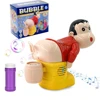 Funny Santa Claus bubble machine with light and music bubble liquid novelty bubble machine tricky toys 5