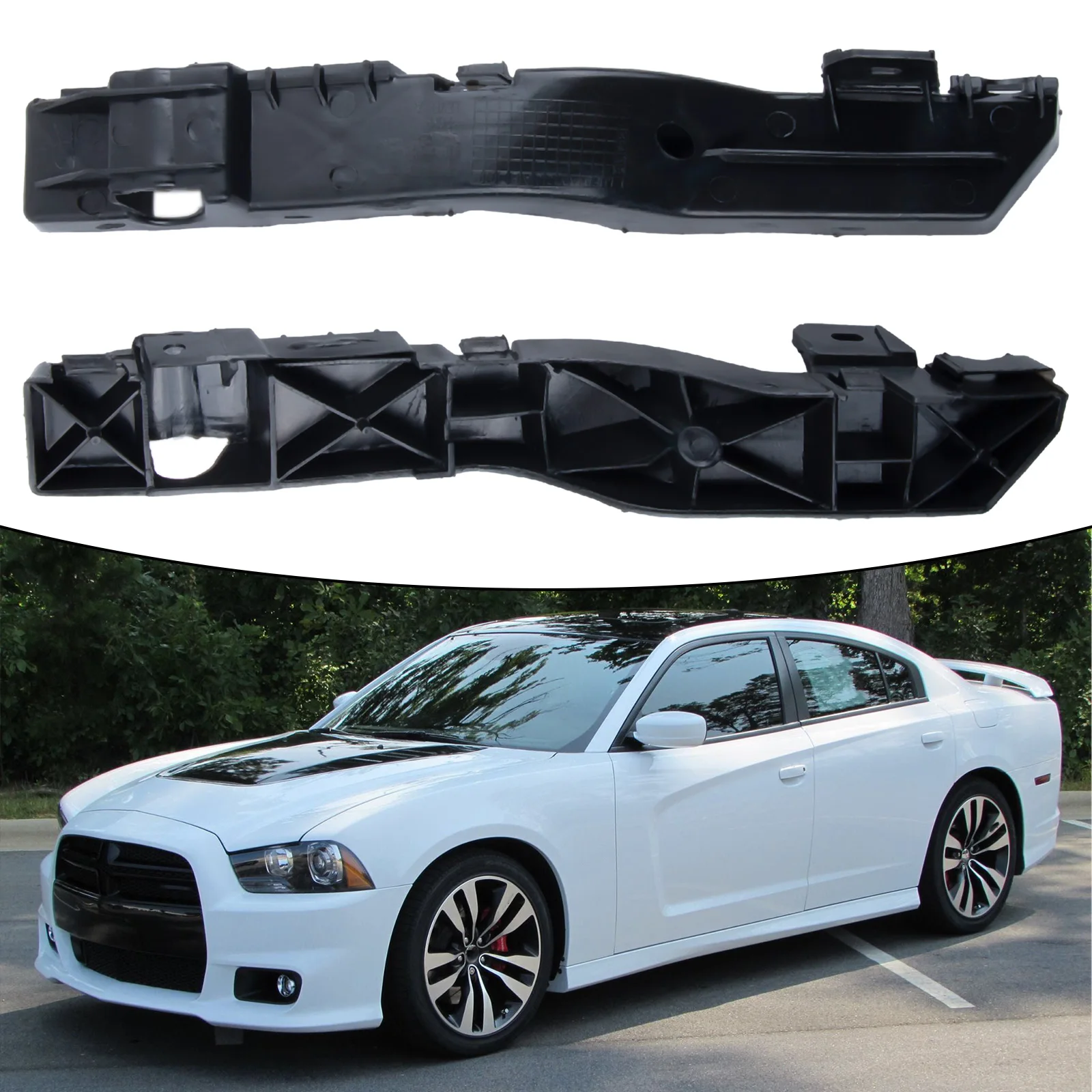 

2 шт., опорный кронштейн переднего бампера для Dodge Journey 2009, 2010, 2011, 2012, 2013, 2014, 2015, 2016, 2017, 5178410AD, 5178411AD