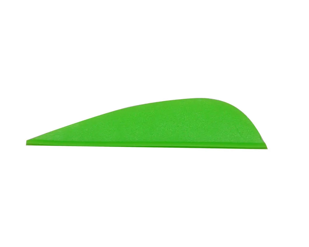 Archery TPU Arrow Feather Multi-size 2.5/3/4/5 Inch Random Color Plastic Feather Drop Shape for Mixed Carbon/Fiberglass Shaft