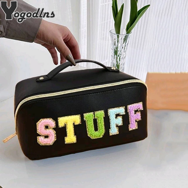 Luxury Large Cosmetic Bag For Women Leather PU Make Up Pouch Portable  Washbag Travel Toiletries Storage Bags Organizer - AliExpress