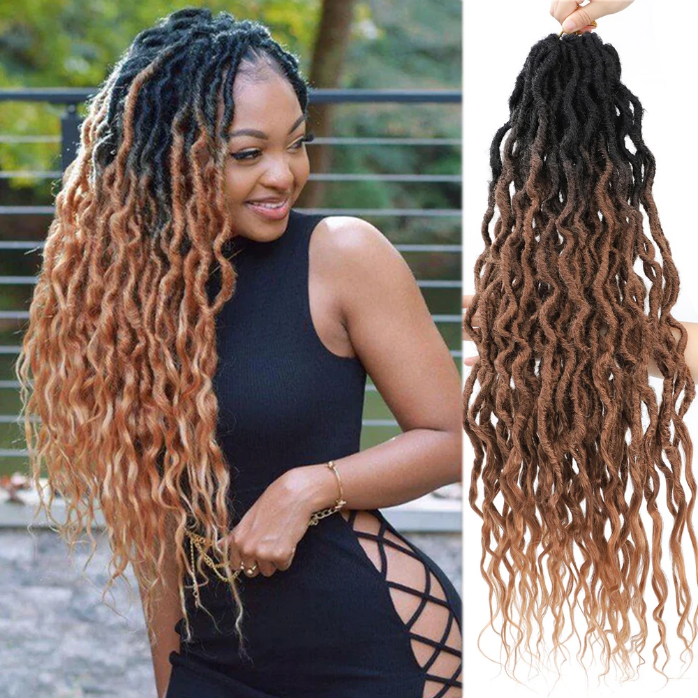Goddess Faux Locs Curly Ends | Goddess Faux Locs Curls - Synthetic Braiding  Hair(for Black) - Aliexpress