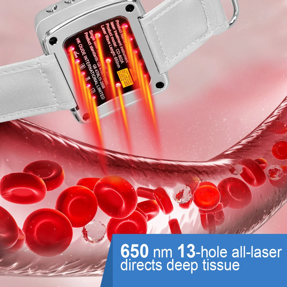 650NM Laser Noninvasive Irradiate Semiconductor Laser Treatment Instrument Hyperglycemia Hypertention Diabetes Therapy Device