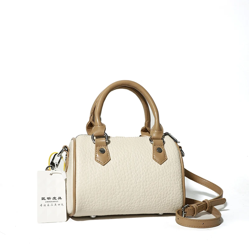 Sac Pochette Femme Style Britannique - Bandoulière Ou Tote - Nylon Noir Léger