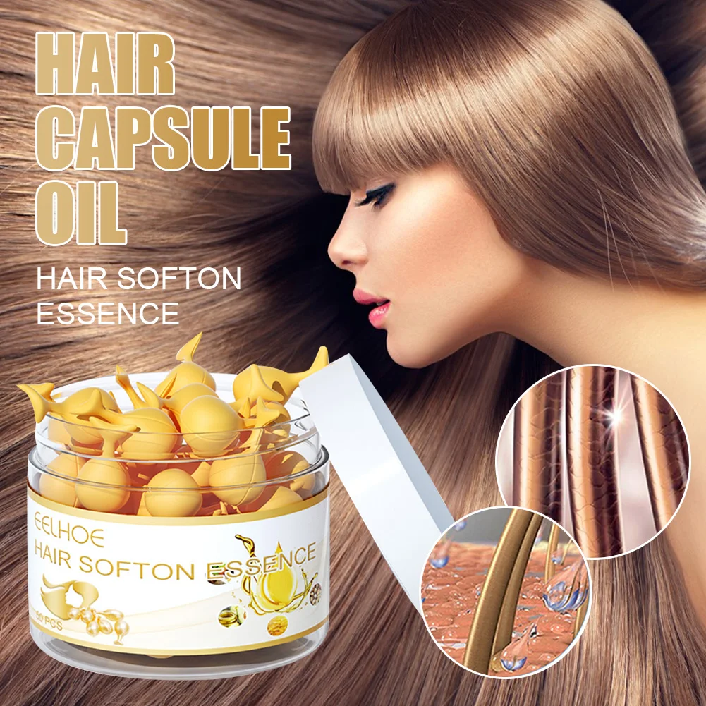 Hair Vitamin Capsules Keratin Hair Treatment Essential Oil Damaged Dry