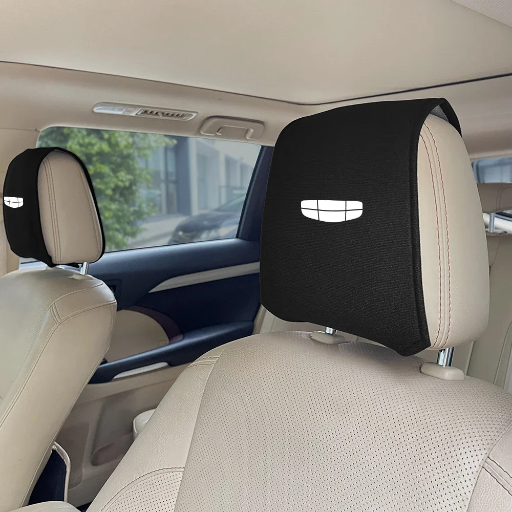 자동차 좌석 헤드레스트 베개 커버, Geely Geometry C E Gc6 Tugella Emgrand ec7 x7 Atlas Pro Coolray 2023 자동차 액세서리, 1PC