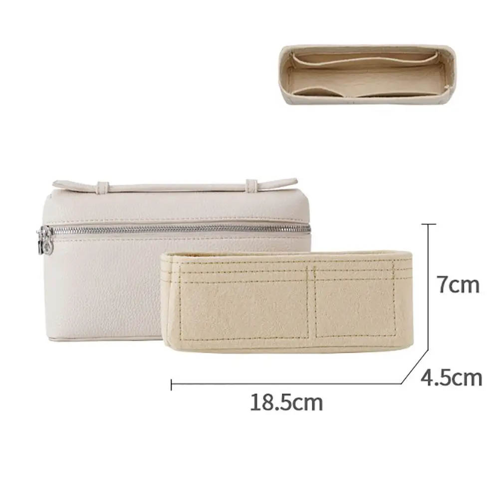 Felt Handbag Insert Bag Bag Support Organization Purse Liner Portable Storage Bag Organiser for For Loro Piana Extra Pocket L19