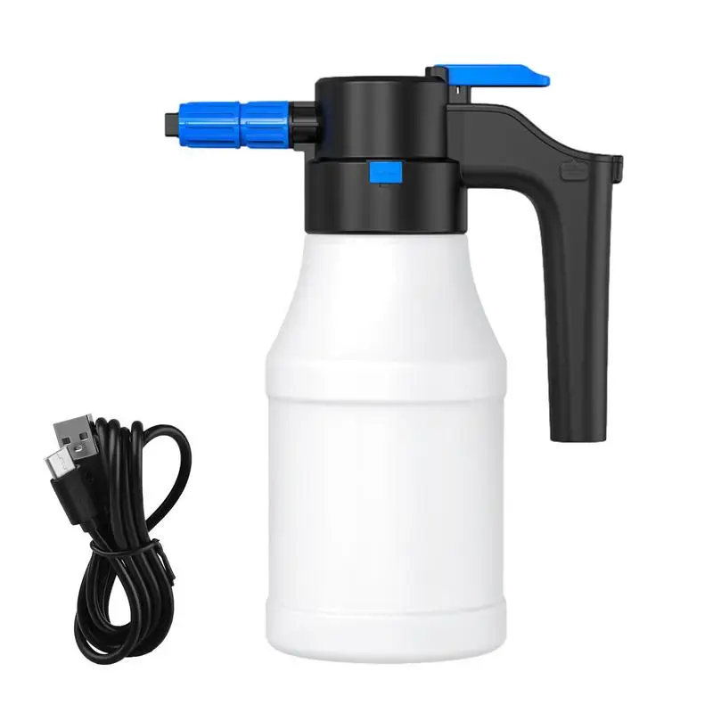 

Electric Foam Sprayer 1.5L Cordless Electric Foam Bottle Garden Hose Wide-Angle Spray Foamer Portable Air Pressure Water Sprayer