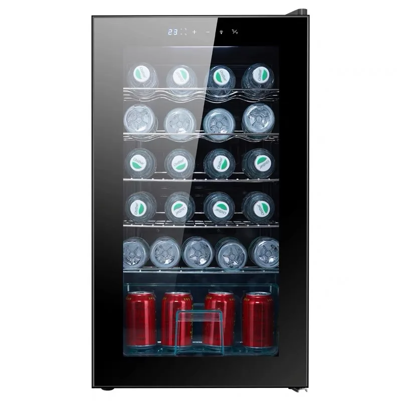 High Quality Glass Door Built In Freestanding Wine Refrigerators With Smart Temperature Stabilize System Cooler Cabinet