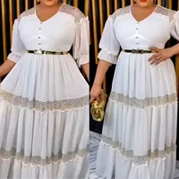 African Party Dresses for Women 2023 Dashiki Ankara Lady Evening Gowns Elegant Turkey Muslim Maxi Dress New Fashion Plus Size 3