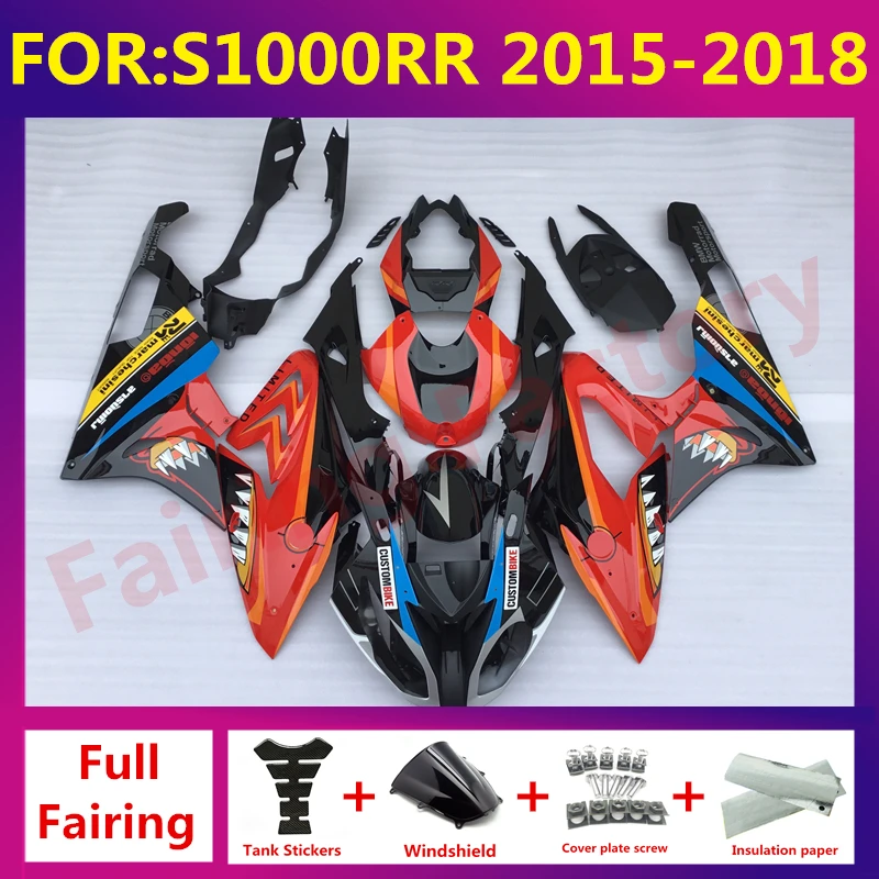 

NEW ABS Motorcycle fairings fit For S1000RR 15 16 17 18 S1000RR 2015 2016 2017 2018 full fairing body zxmt set red black