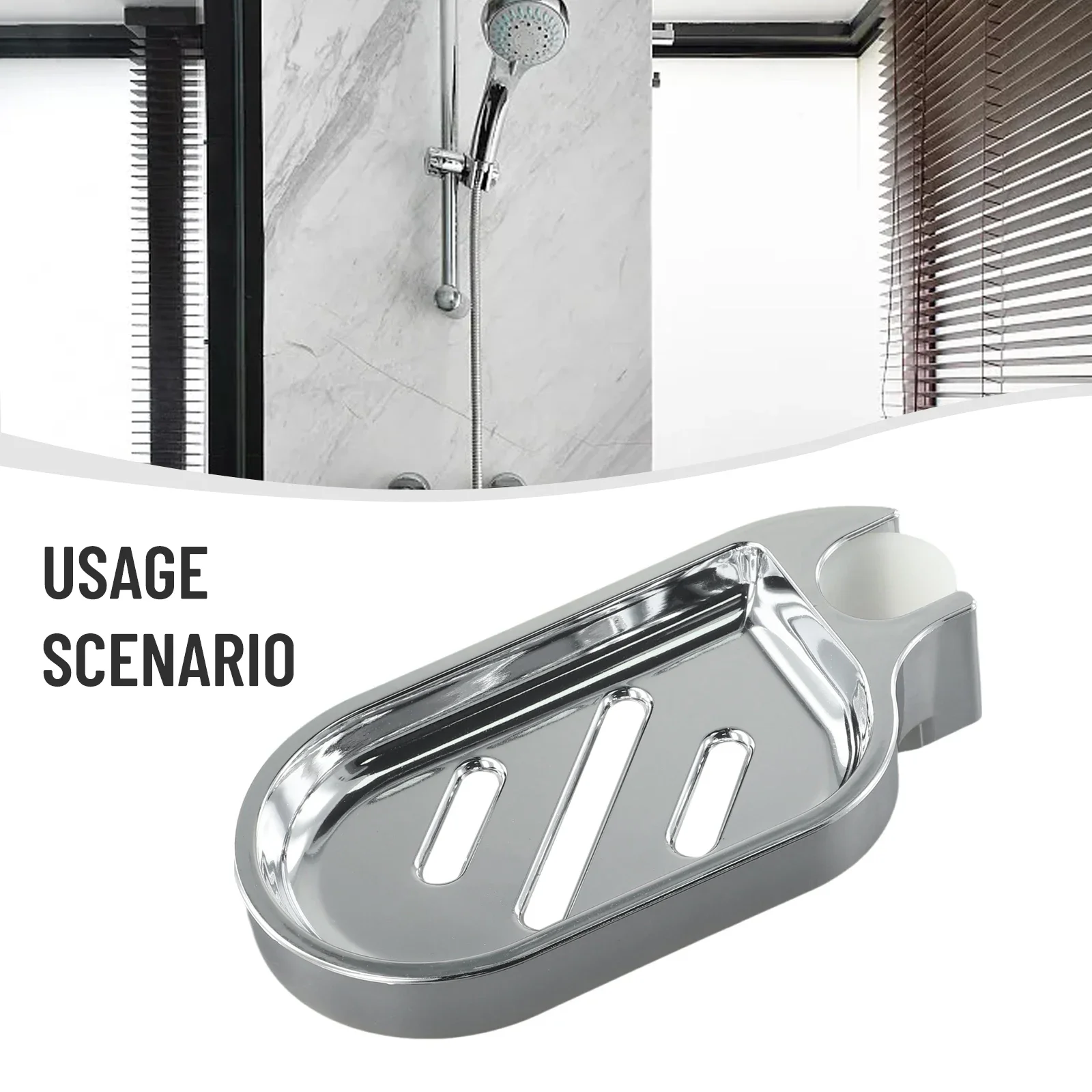 25mmPlasticShowerRailSoapDishBoxSoapHolderSoapPalletShower