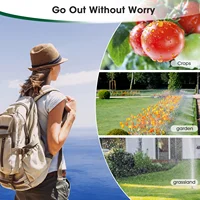 2-зонный спринклерный таймер Insoma, программируемый таймер для садового шланга, водосберегающий контроллер орошения для капельных систем газона и двора IPX5 — изображение 6