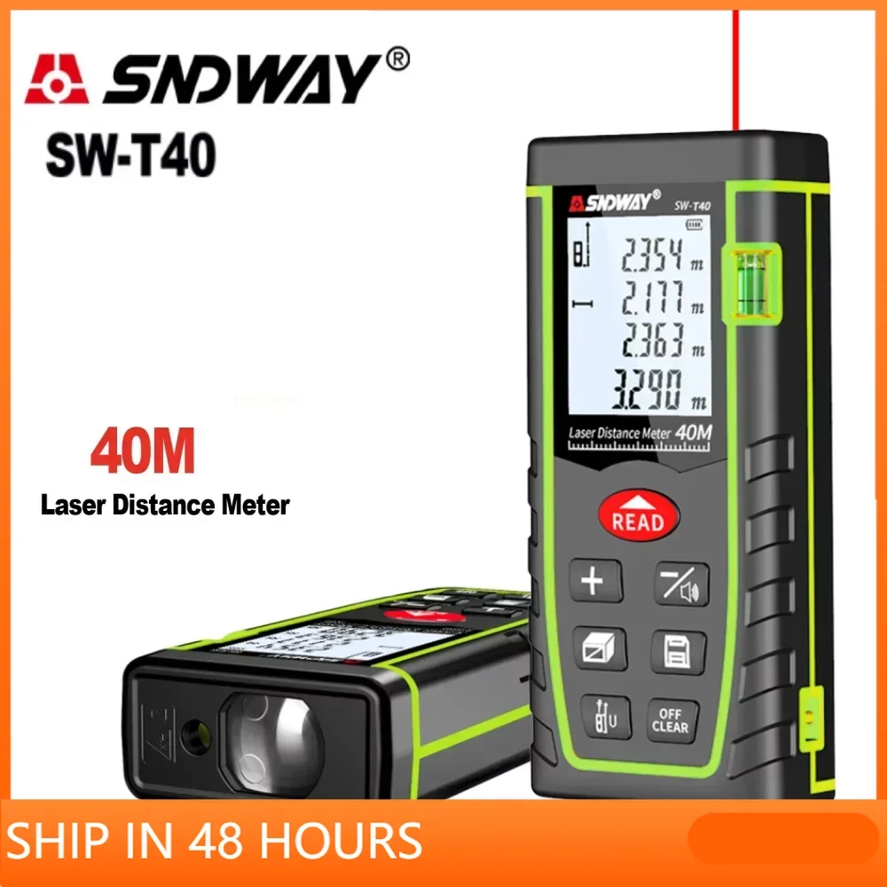 

SNDWAY Laser Range Finder Laser Rangefinder Laser Distance Meter Digital Measuring Device Tool Electronic Tape Trena TG MT