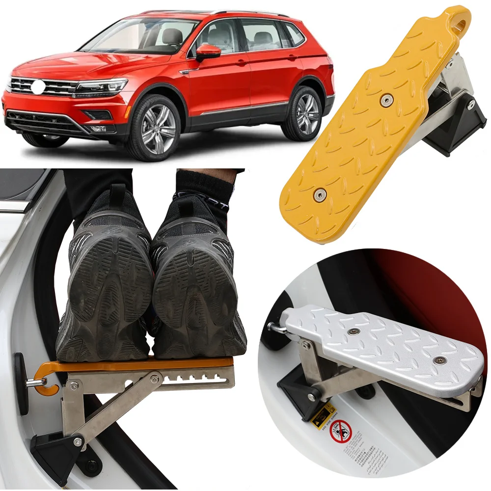 CAR DOOR STEP, Extra Long - Supports Both Feet, As Seen on Shark Tank FOR Volkswagen  Tiguan Allspace 2014-2025 Car washing tool