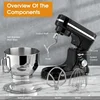 1000W Kitchen Food Stand Mixer Chef Machine Electric Kneading Blender 4.5L 8-Speed Desktop Cream Egg Whisk Food Processor 3
