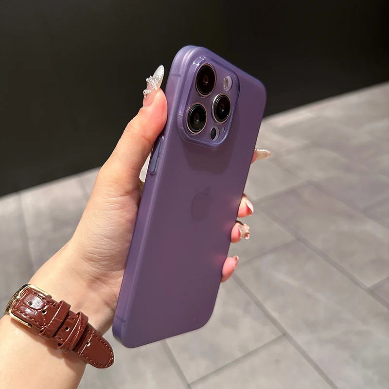 Ultra Thin Matte Silicone Soft Candy Color Transparent Luxury Case