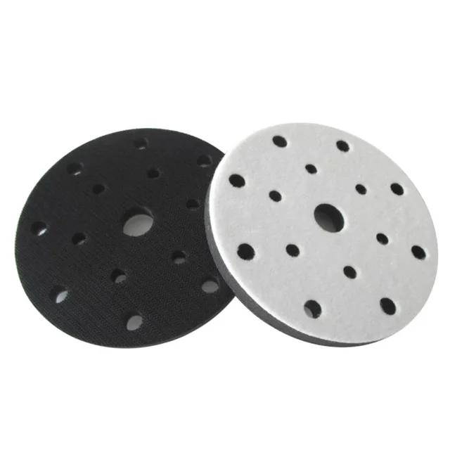 Almohadilla De Esponja Para Pulidora 150mm – Suave, Con Velcro, Reduce Vibración Y Ruido, Para Máquinas Eléctricas O Neumáticas