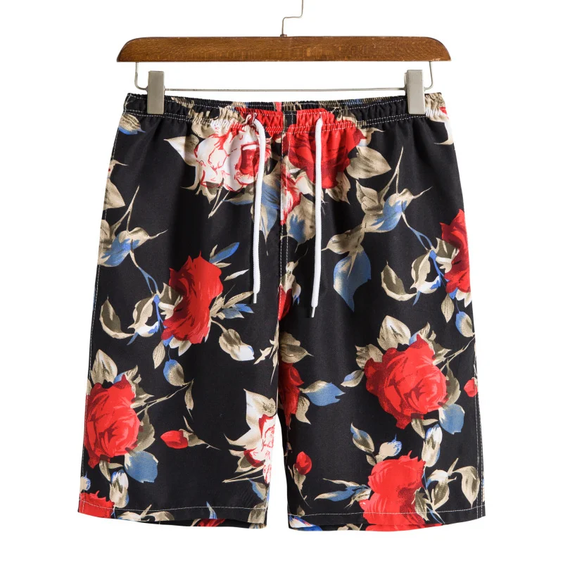 

Fashion 3d Print Floral Beach Shorts For Men Plants Flower Graphic Surf Board Shorts Street Summer Vacation Sports Swim Trunks