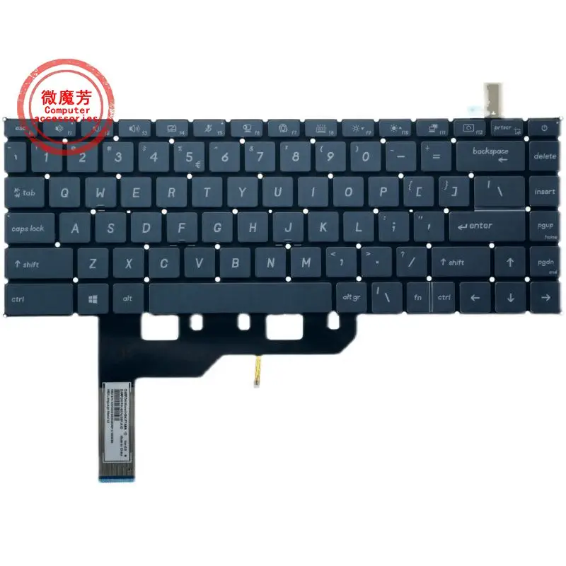 Nuova Tastiera Usa/Ru Per Msi Prestige 14 P14 Ms-14C1/14 C2 Modern 14 15 Ms-14D3/14 D2/14 D1 Ms-14Dk Ms-1551 Retroilluminato