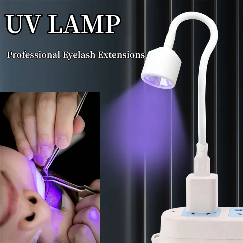 Mini UV LED Nail Curing Lamp Bendable USB Light For Fast Drying Eyelash Extensions Glue Nail Polish Gel Manicure Tool 3 Mini UV LED Nail Curing Lamp Bendable USB Light For Fast Drying Eyelash Extensions Glue Nail Polish Gel Manicure Tool - Image 3