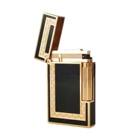 Retro Gas Lighter Metal Lacquer Tobacco Smoking Cigarette Gadgets Collection Men Farther Gifts Cigar Ourdoor Tools 1