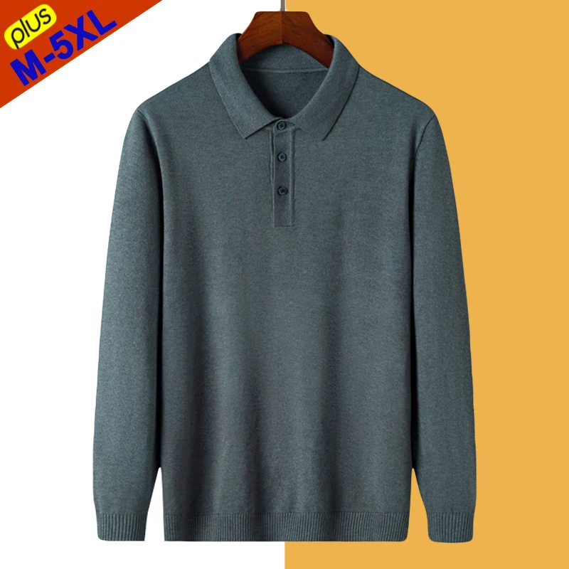 9Colors Spring Sweater Polo Shirts Men Simple Style Long Sleeve Pullovers Business Male Autumn Slim Fit Size S-3XL |