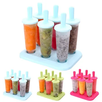 Ice Cream Mold DIY Ice Pop Molds with Stick Reusable Plastic Ice Pop Cube Maker For Kids Popsicle Mold Kitchen Ice Cream Tools 2