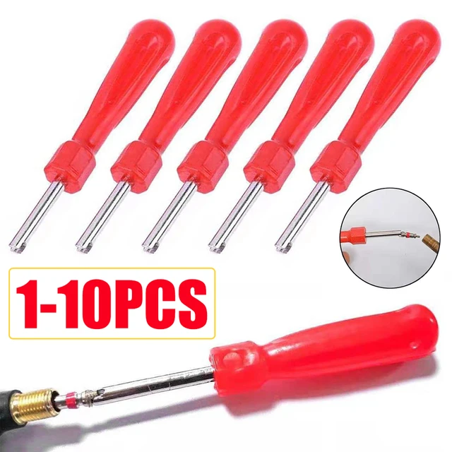 1-10Pcs Tire Valve Core Removal Tools Universal Auto Car Tire Valve Stem Core Remover Screwdriver Tire Repair Install Tool