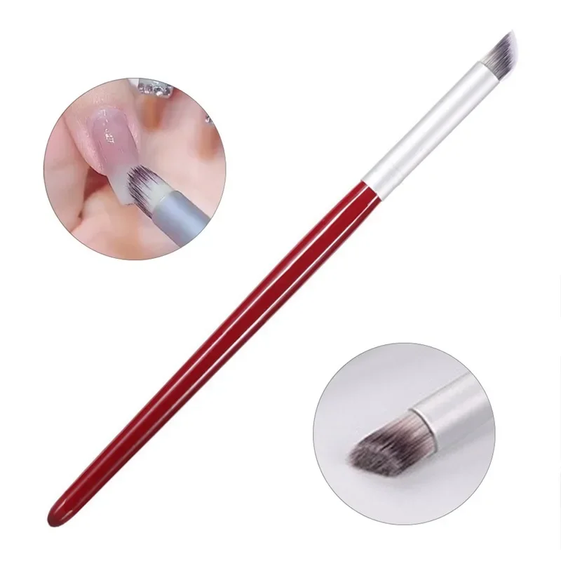 Gradient Smudge Nail Brush Art Brushes for Manicure Uv Gel Polish Draw Paint Wooden Pen Nail Tools Accesoires Set 6