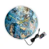 Onyx Crystals Structure Printed Wall Clock Marble Texture Artwork Quiet Movement Wall Watch Metaphysical Healing Wall Art Clock 3